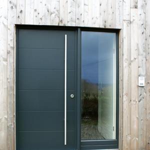 Portes modernes en bois-alu